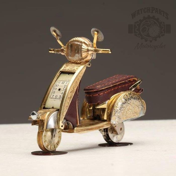 De vieilles montres deviennent de l'art