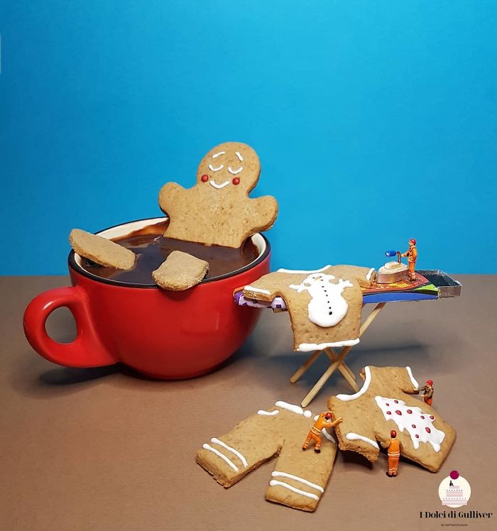 Des pâtisseries insolites en univers miniatures