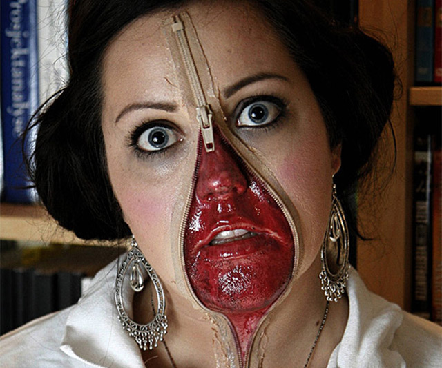 Maquillage pour Halloween.