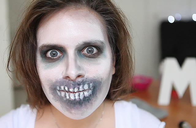 Maquillage pour Halloween.