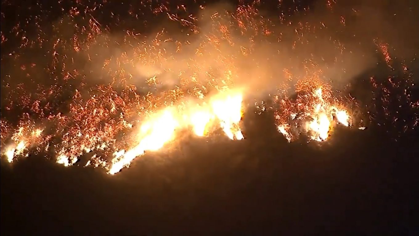 L'état Californien en état d'urgence à cause des feux.