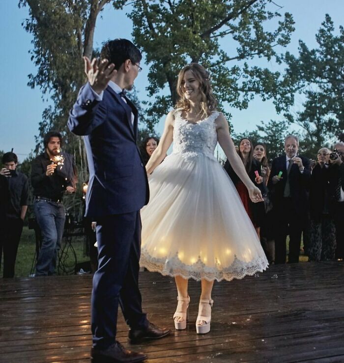 Une robe de mariée réalisée par les mariées