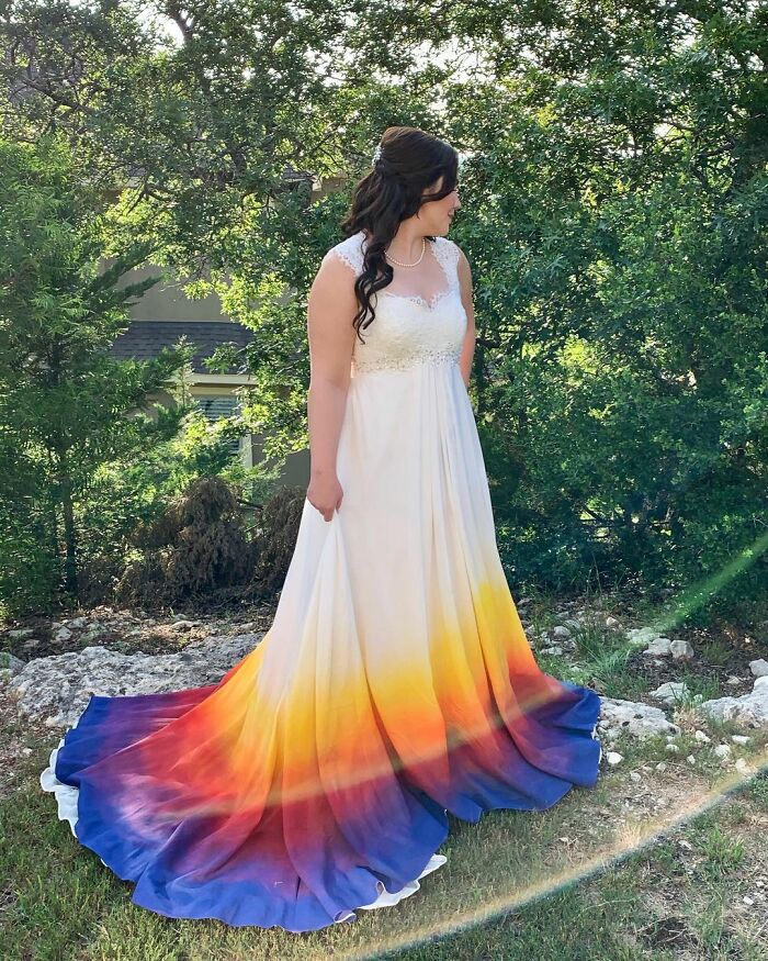 Une robe de mariée réalisée par les mariées
